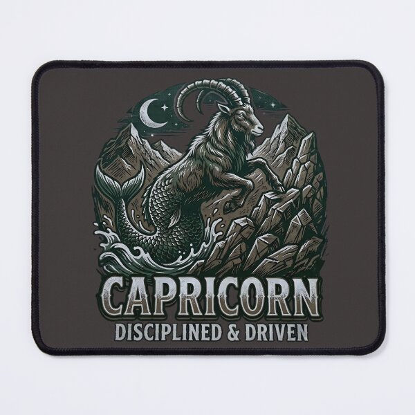 Item preview, Capricorn Daily Horoscope Zodiac Sign | Disciplined & Driven Sea Goat | Astrology Gift | Celestial Mountain Design designed and sold by Bhaskar Digital Art.