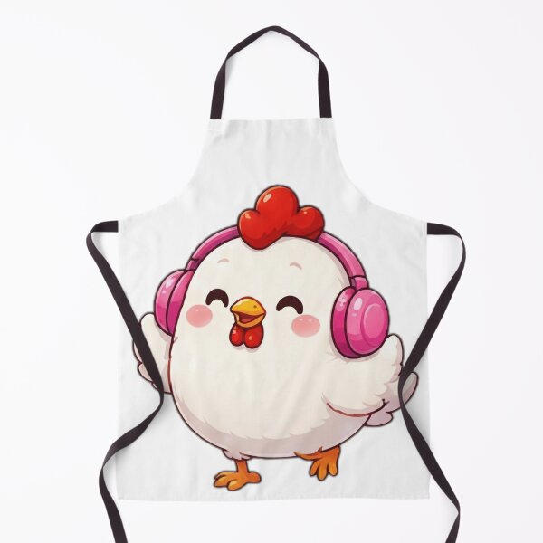 Item preview, Cute Music Lover Chicken with Headphones designed and sold by DailyDoodlesBySumbul.