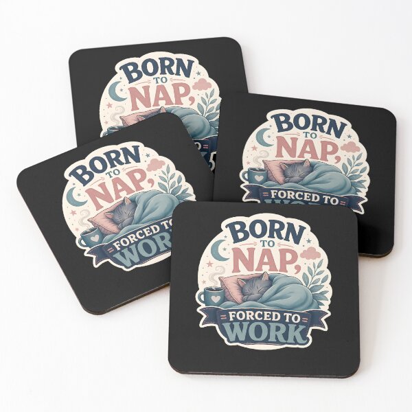 Item preview, Born to Nap, Forced to Work designed and sold by FreshPixelArt.