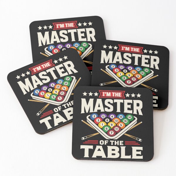 Item preview, I'm the Master of the Table | Billiards Pool Player Vintage Quote designed and sold by Huddy-clothes.
