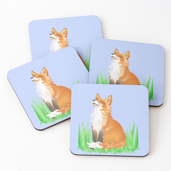 Item preview, Contented Fox with white background designed and sold by Adamo-illustration.
