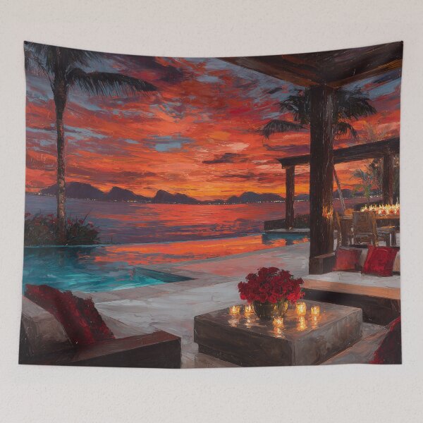Item preview, Outdoor Terrace At Sunset designed and sold by Rtymer.