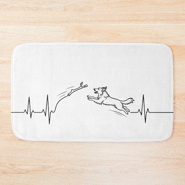 Item preview, ❤️ HEARTBEAT COLLECITON ❤️ - Heartbeat Dog - Joyful dog chasing heartbeat arc - German Shepherd designed and sold by WheelieGdArt.