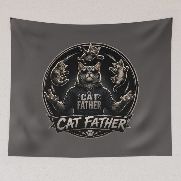 Item preview, panda/cat father designed and sold by @jon.