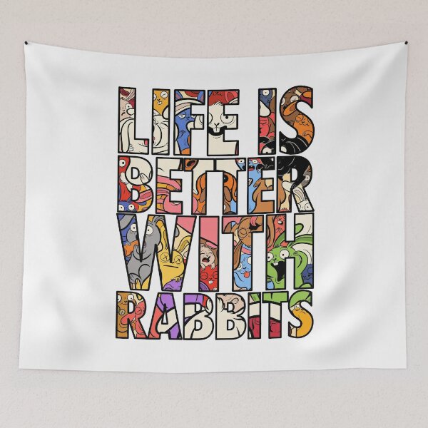 Item preview, Life is Better with Rabbits designed and sold by Welldoh.