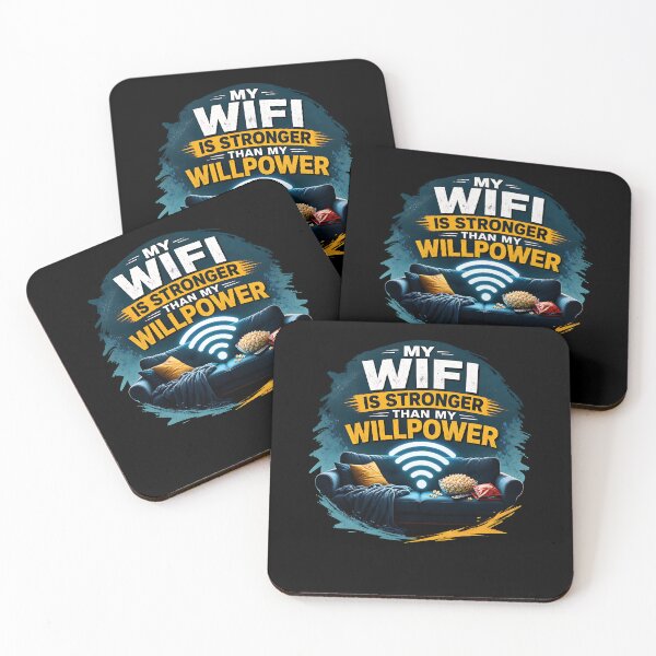 Item preview, My Wifi Is Stronger Than My Willpower designed and sold by FreshPixelArt.