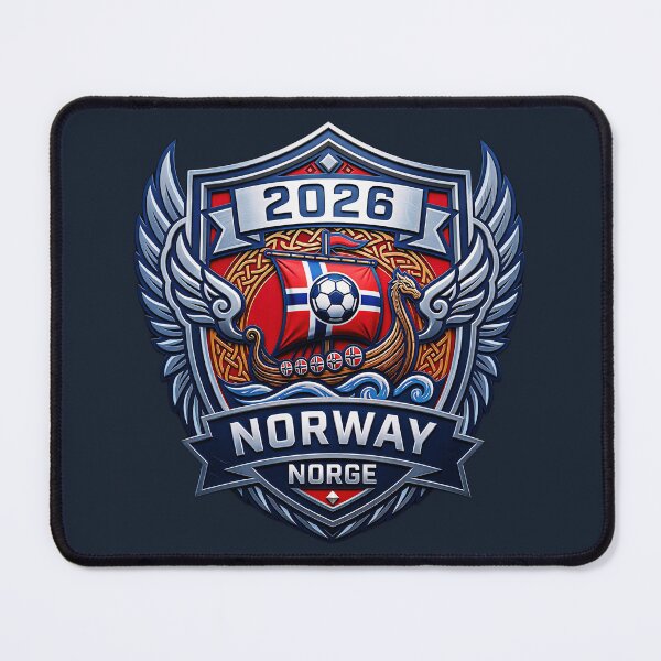 Item preview, Norway 2026 Football Fan Shield Soccer Supporter Badge  designed and sold by gear-posters.