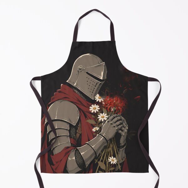 Item preview, Medieval knight with a bouquet of spider lilies and daisies designed and sold by TommyDraws-5-.