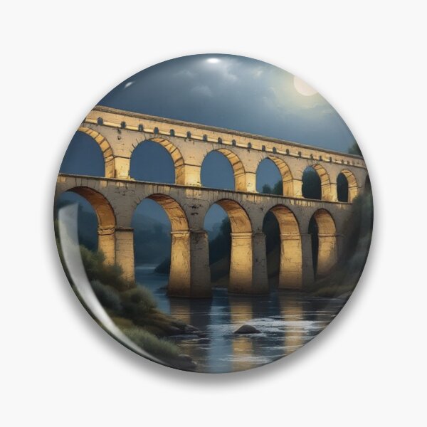 Item preview, Pont du Gard bajo la luna designed and sold by jefboutique6150.