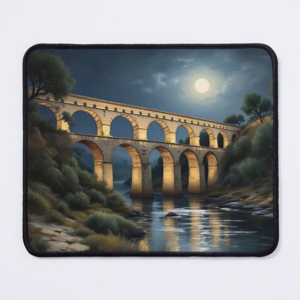 Item preview, Pont du Gard under the moon designed and sold by jefboutique6150.