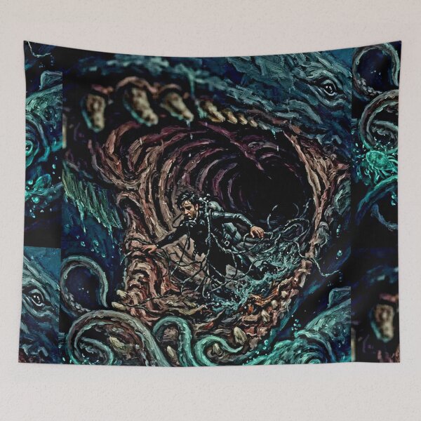 Item preview, Whalefall Deep-Sea Survival Thriller Tribute Art Poster designed and sold by Art's Diner.