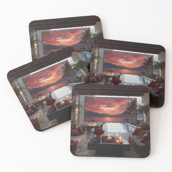 Item preview, Outdoor Terrace At Sunset designed and sold by Rtymer.