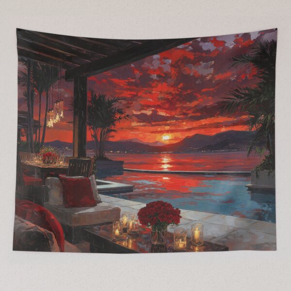 Item preview, Outdoor Terrace At Sunset designed and sold by Rtymer.