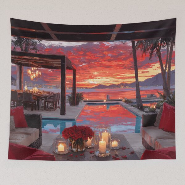 Item preview, Outdoor Terrace At Sunset designed and sold by Rtymer.