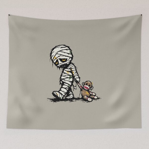 Item preview, Funny Monster Mummy Bedtime Sock Monkey Stuffie designed and sold by TackyTime.