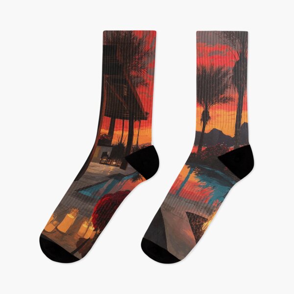 Item preview, Outdoor Terrace At Sunset designed and sold by Rtymer.