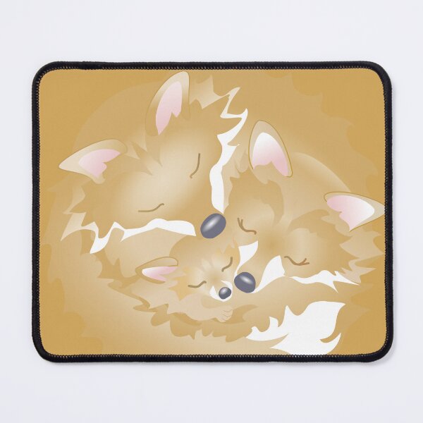Item preview, Mummy Daddy and Baby Fox curled up together designed and sold by Adamo-illustration.