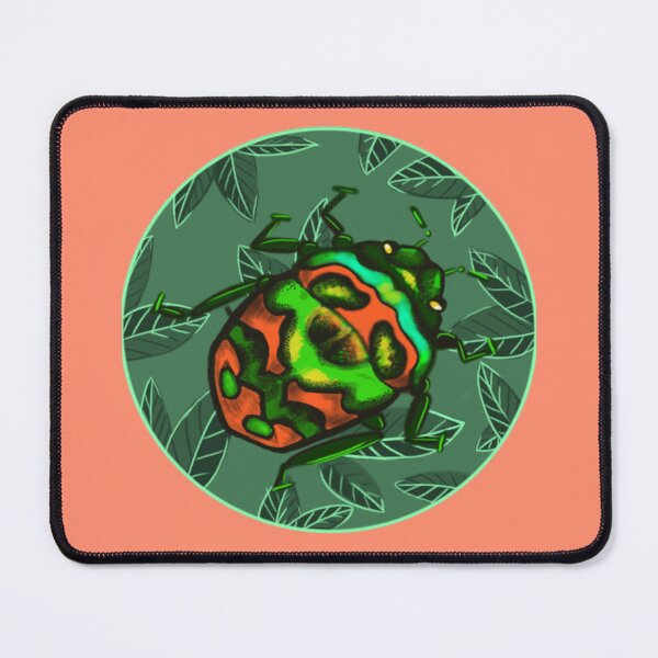 Item preview, Green Orange Shield Bug designed and sold by Snaila466.