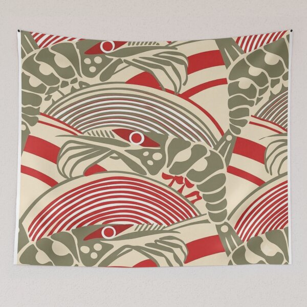 Item preview, Traditional Japanese Lobster and Wave Motif designed and sold by interdesigner.