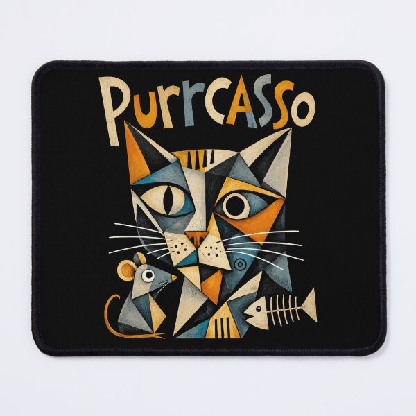 Item preview, Funny cat Purrcasso Modern Art for cat lovers designed and sold by PetsArt.