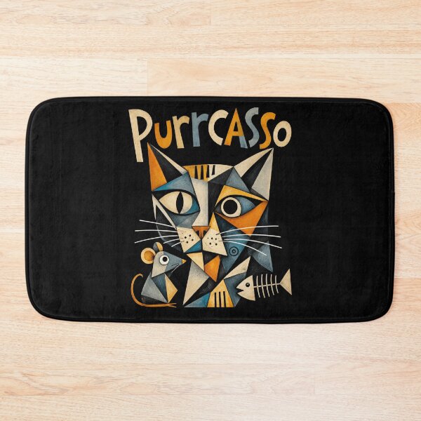 Item preview, Funny cat Purrcasso Modern Art for cat lovers designed and sold by PetsArt.