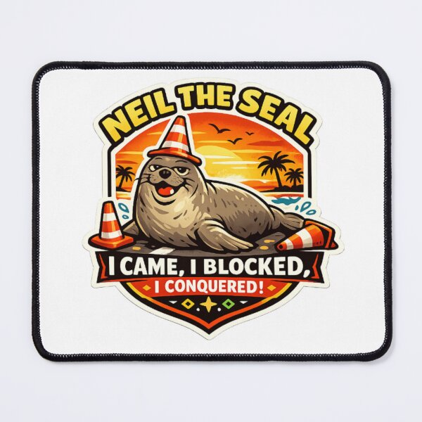 Item preview, I Came, I Blocked, I Conquered – Neil the Seal designed and sold by Sloyar.