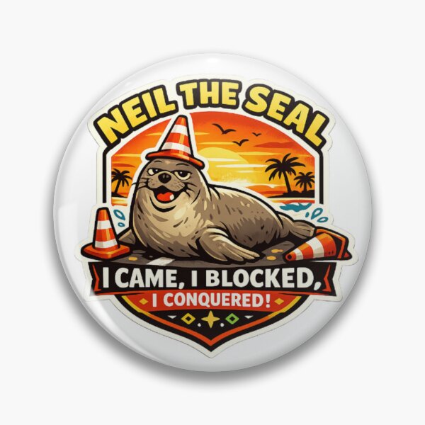Item preview, I Came, I Blocked, I Conquered – Neil the Seal designed and sold by Sloyar.