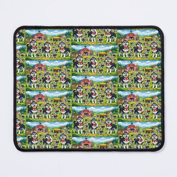 Item preview, Happy Huskies on the Farm designed and sold by The Art Queen Of Michigan .