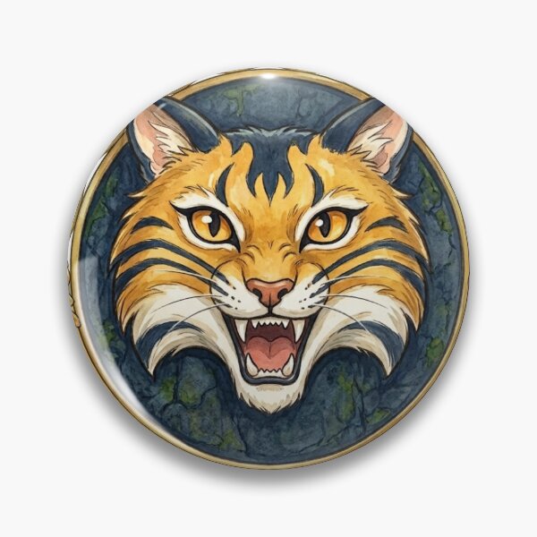 Item preview, Quinnipiac Bobcat Watercolor Emblem designed and sold by KimCan00.