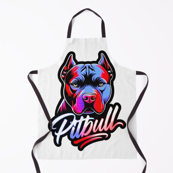 Item preview, Neon Pitbull Dog Sticker Procreate Design designed and sold by ExploreAura Studio.
