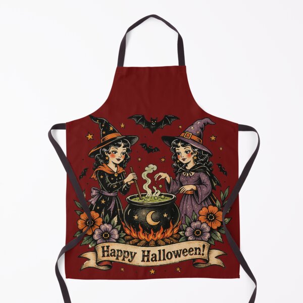 Item preview, Cute Vintage Halloween Witches Brewing Potion | Retro Witchcore Autumn Graphic Shirt designed and sold by Anastasiia Yurevych.