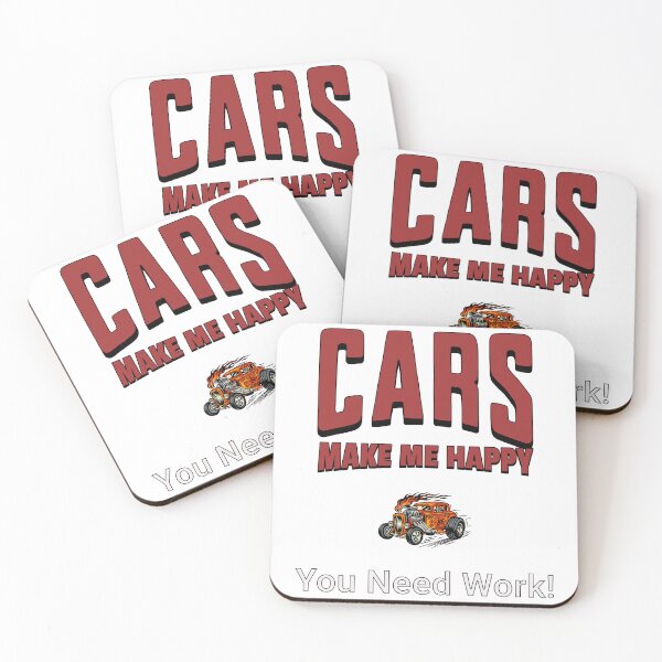 Item preview, Cars Make Me Happy designed and sold by Rick Evans Studio.