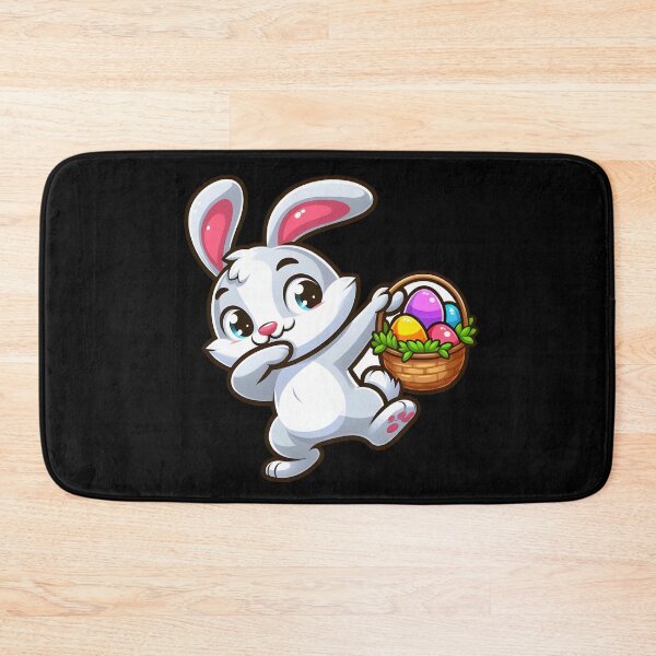Item preview, Cute Cartoon Easter Bunny with Egg Basket designed and sold by Creatby7030.