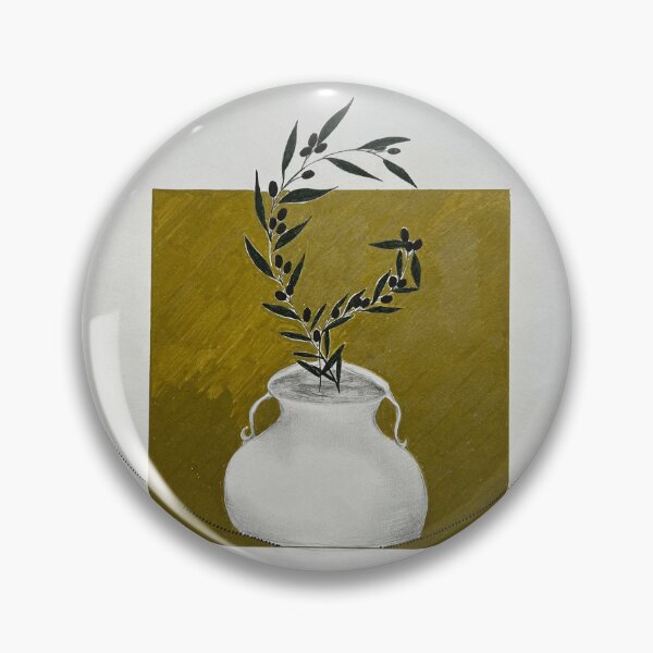 Item preview, Olive Branch in Ceramic Vase designed and sold by K.Art-Avato ⭐.