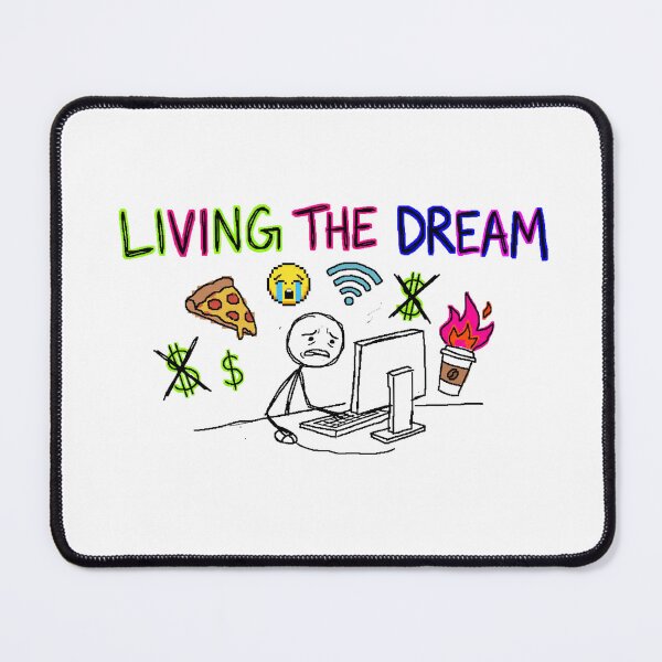 Item preview, Living The Dream MS Paint Chaos Funny Design designed and sold by LunaMarkos.