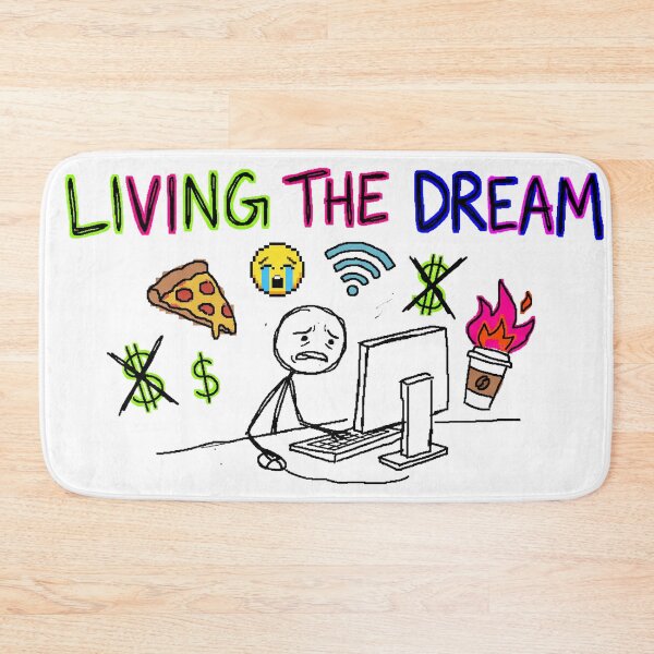 Item preview, Living The Dream MS Paint Chaos Funny Design designed and sold by LunaMarkos.