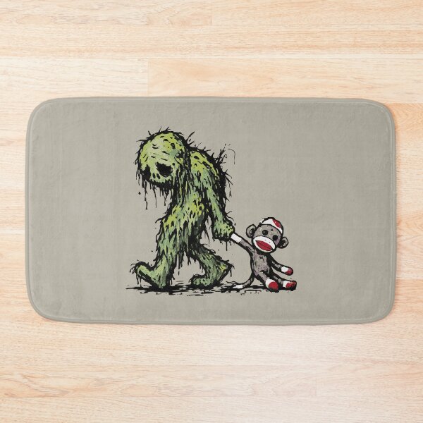 Item preview, Funny Cryptid Swamp Creature Bedtime Sock Monkey Stuffie designed and sold by TackyTime.