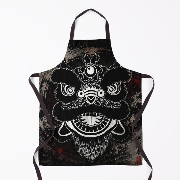 Item preview, Chinese Lion Dance Mask | Traditional Kung Fu Heritage Art designed and sold by Fei Long Design Hub.