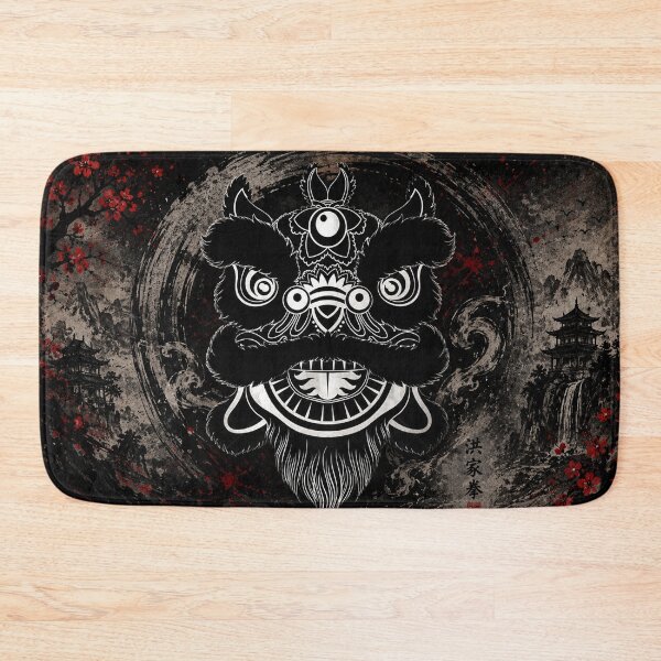 Item preview, Chinese Lion Dance Mask | Traditional Kung Fu Heritage Art designed and sold by Fei Long Design Hub.