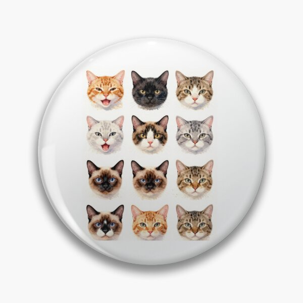 Item preview, Cat Faces Collection | Cute Watercolor Cat Portraits designed and sold by BCapybara.