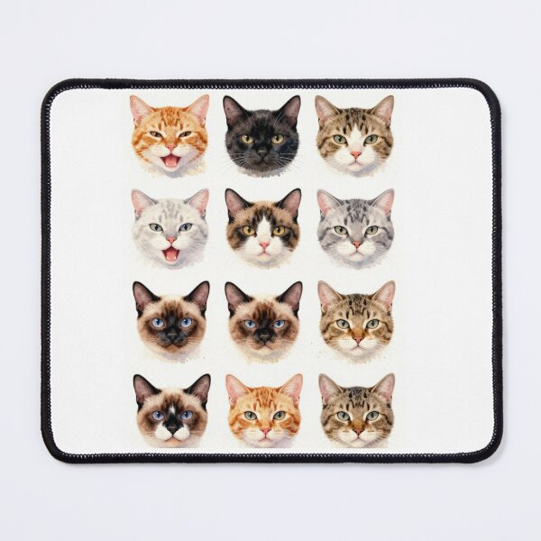 Item preview, Cat Faces Collection | Cute Watercolor Cat Portraits designed and sold by BCapybara.