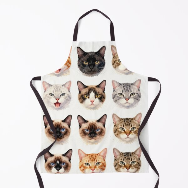 Item preview, Cat Faces Collection | Cute Watercolor Cat Portraits designed and sold by BCapybara.