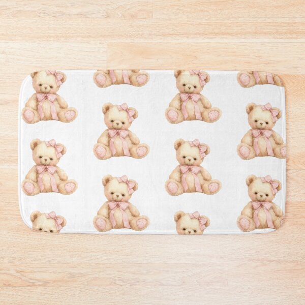 Item preview, Cute teddy bear with pink bows designed and sold by SamimShop555.
