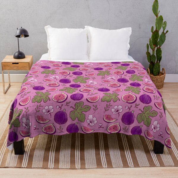 Item preview, Watercolor Purple Figs & Leaves designed and sold by PipermintPress.