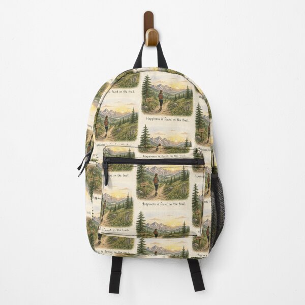 Item preview, Happiness is found on the trail designed and sold by CinemaChronik.