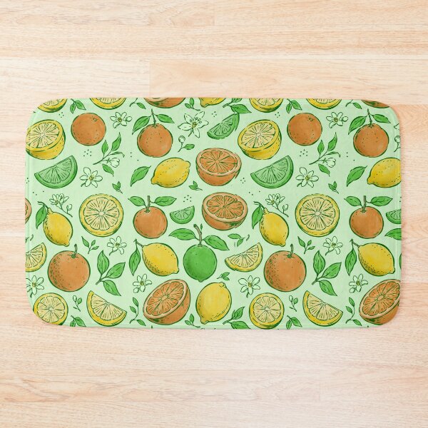 Item preview, Watercolor Citrus Fruits & Florals designed and sold by PipermintPress.