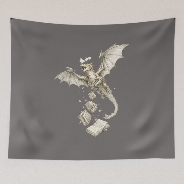 Item preview, Book Dragon Fantasy - Sketch Design designed and sold by DreamCloths12.
