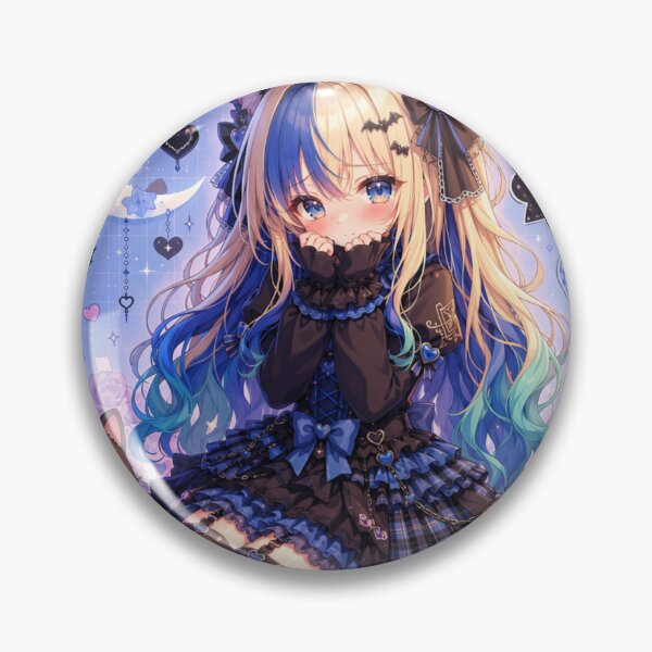 Item preview, H-Hi… – Shy Gothic Neko Girl Aelyra Blue Moon Aesthetic designed and sold by Revyra.