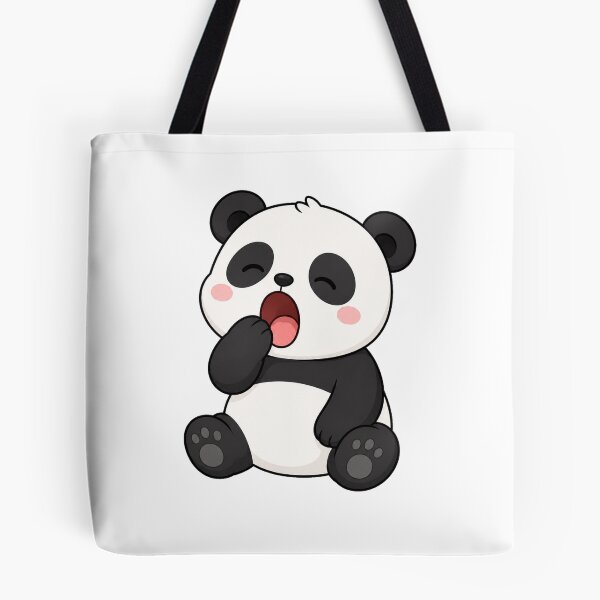 Item preview, Cute Sleepy Panda Yawning Kawaii Cartoon Cozy Design designed and sold by Seculinator.