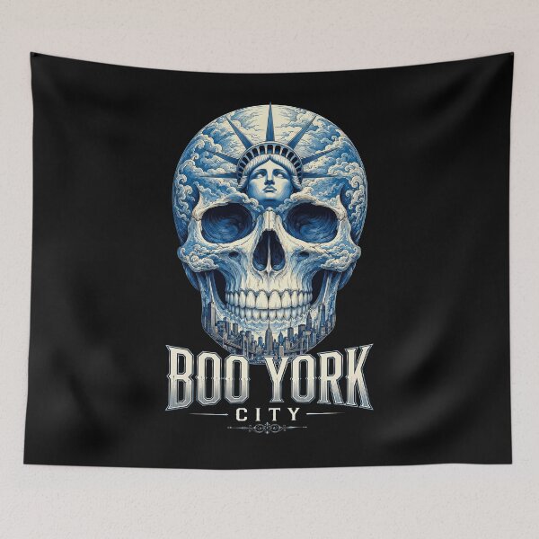 Item preview, Funny New York City Halloween Skull Statue of Liberty designed and sold by PetsArt.